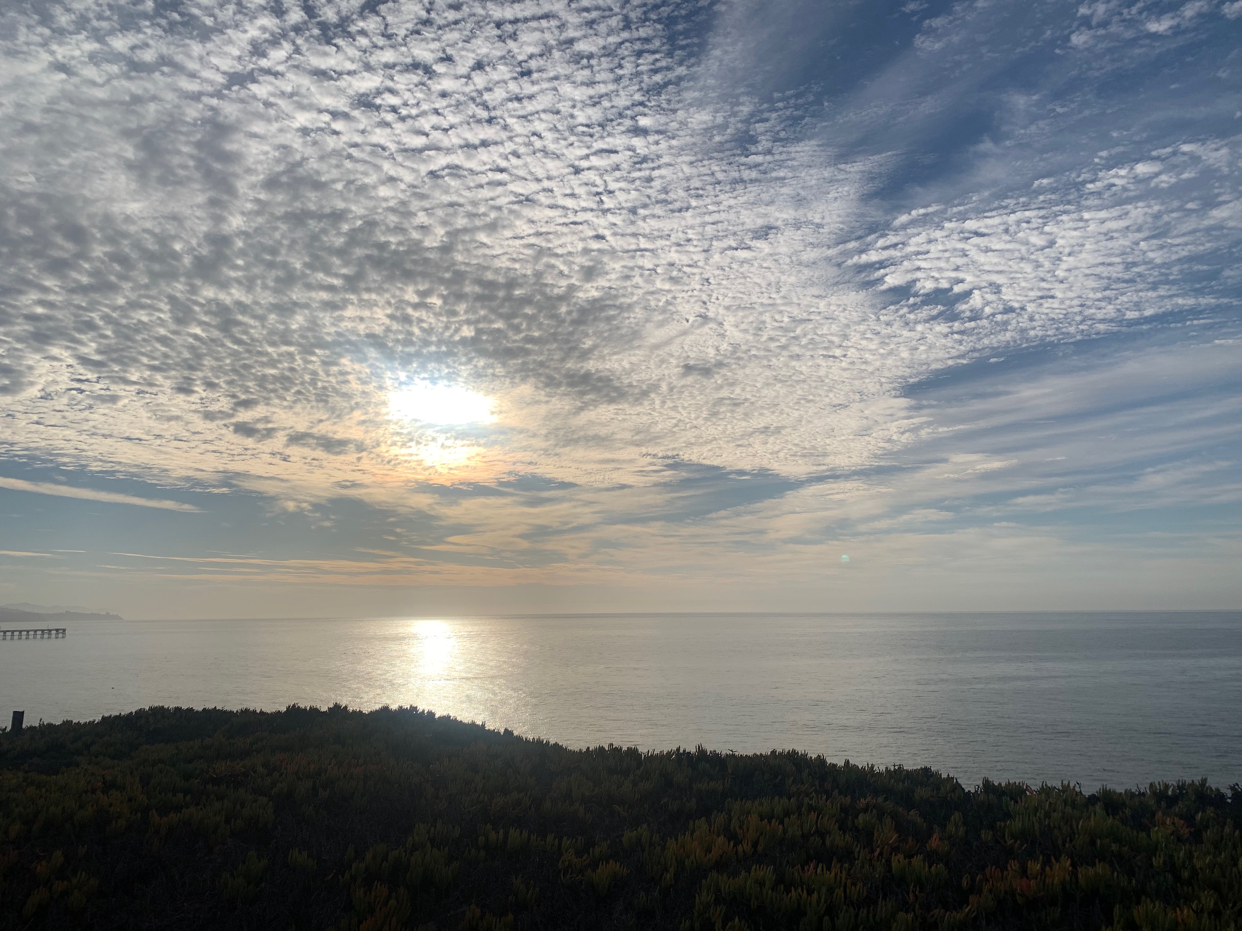 Sc clouds over the ocean in Santa Barbara, CA